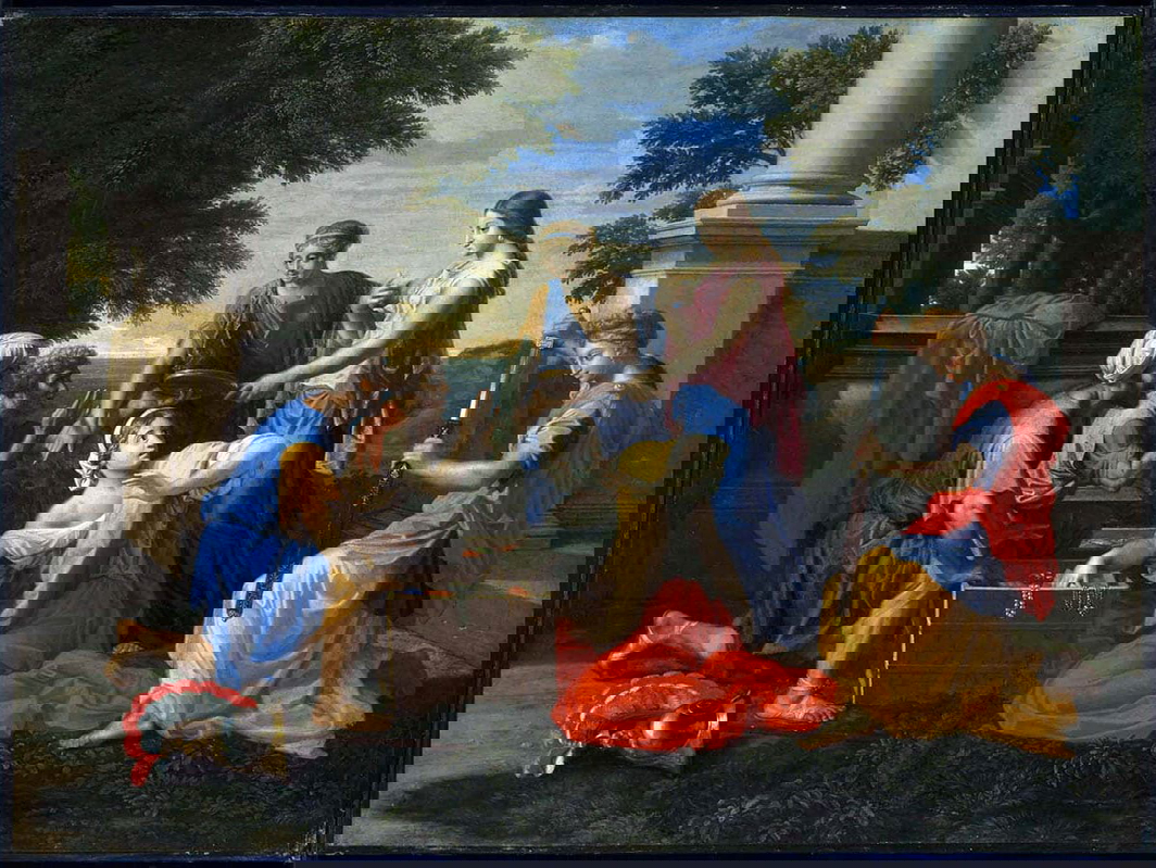 Poussin Achilles Skyros painting