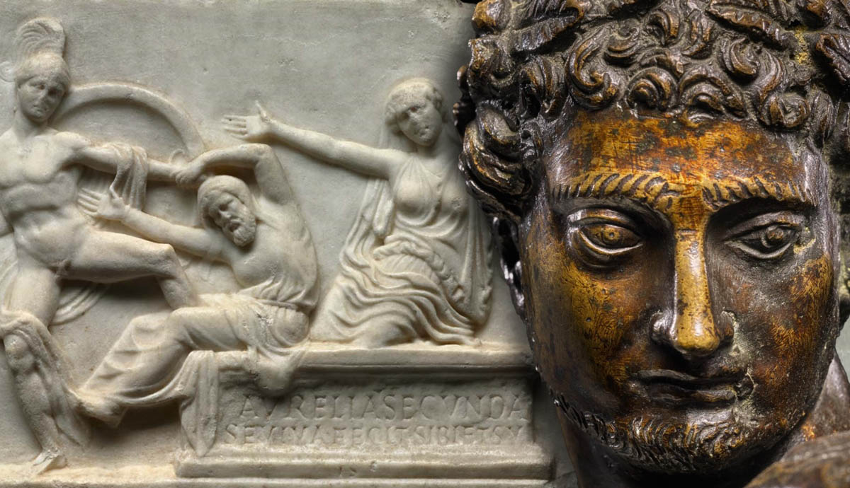 achilles son neoptolemus sculpture bust
