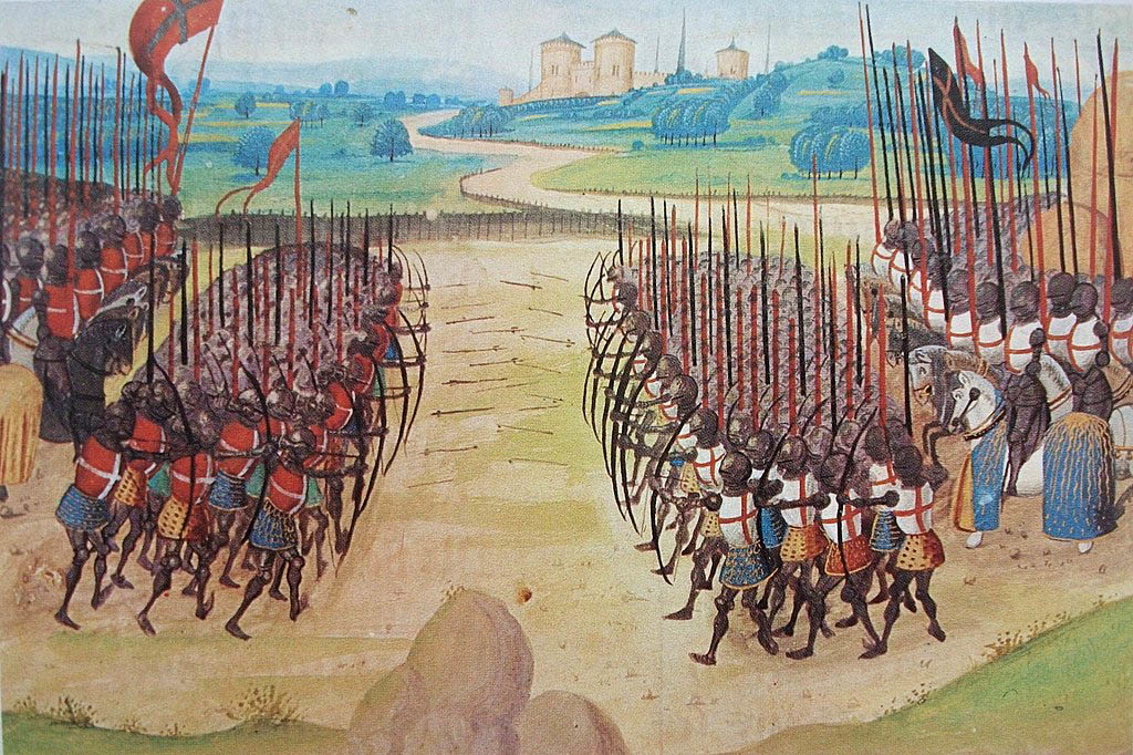 agincourt medieval battle illustration