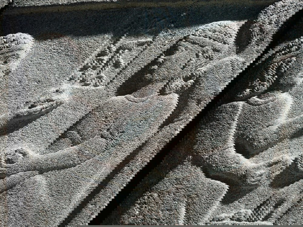 ancient hittite carving eating together