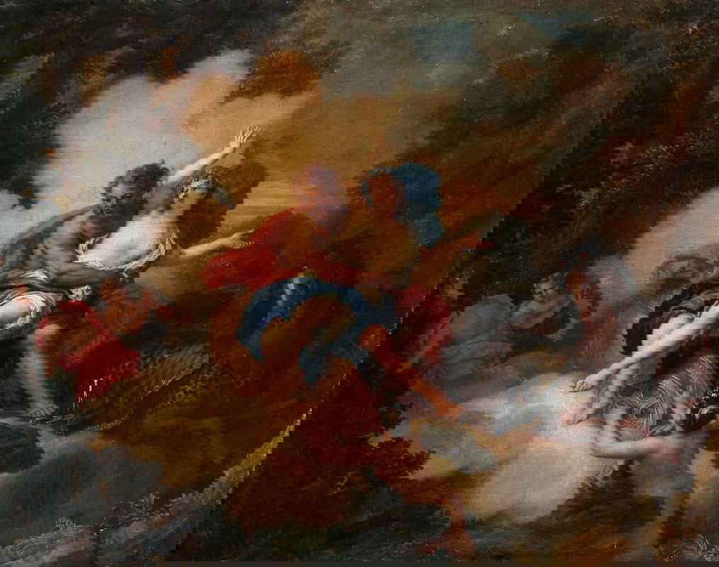 antoine coypel rape persephone painting