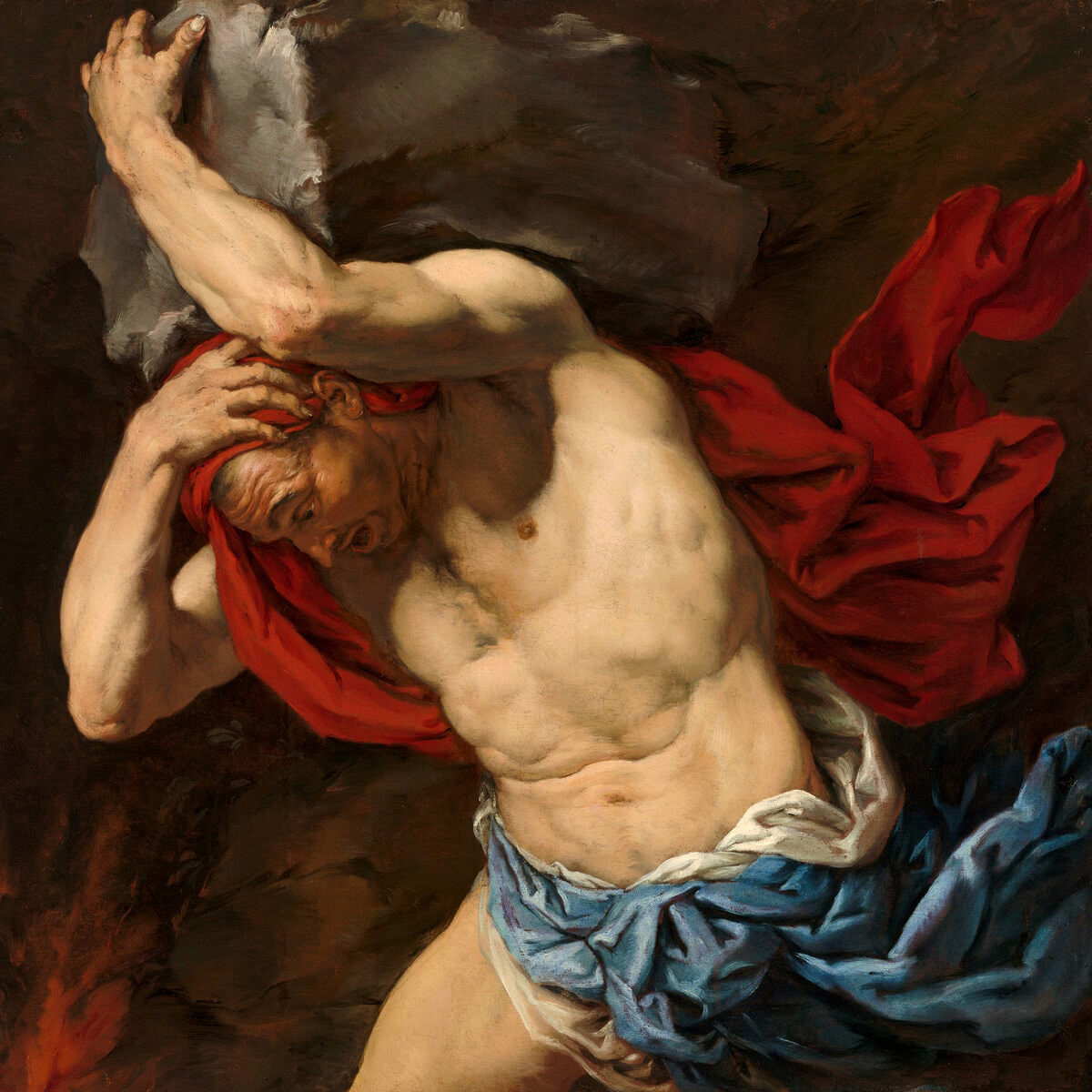 antonio zanchi sisyphus painting