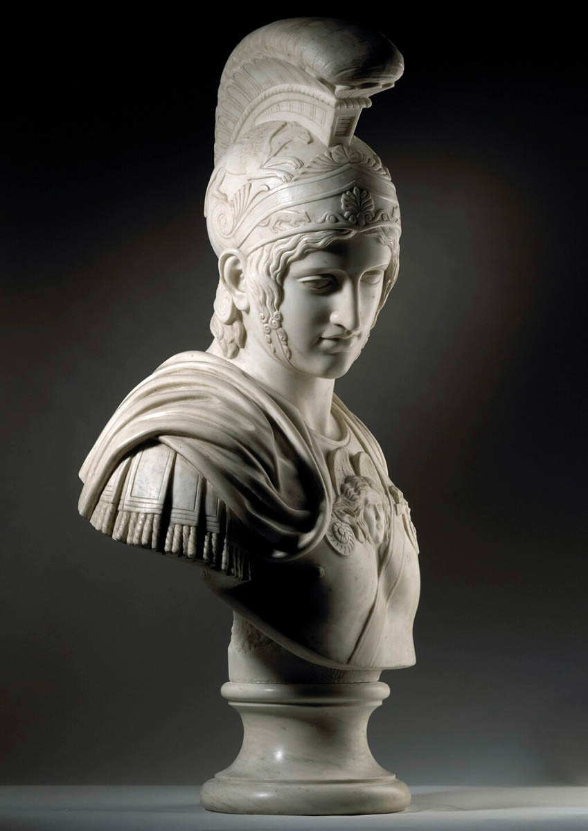 Ares statue bust