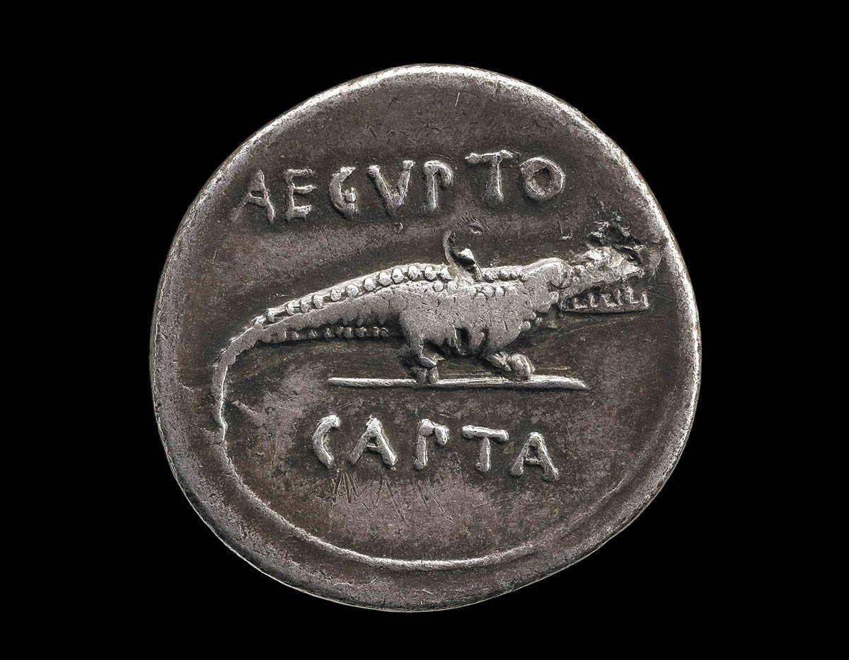 augustus crocodile coin