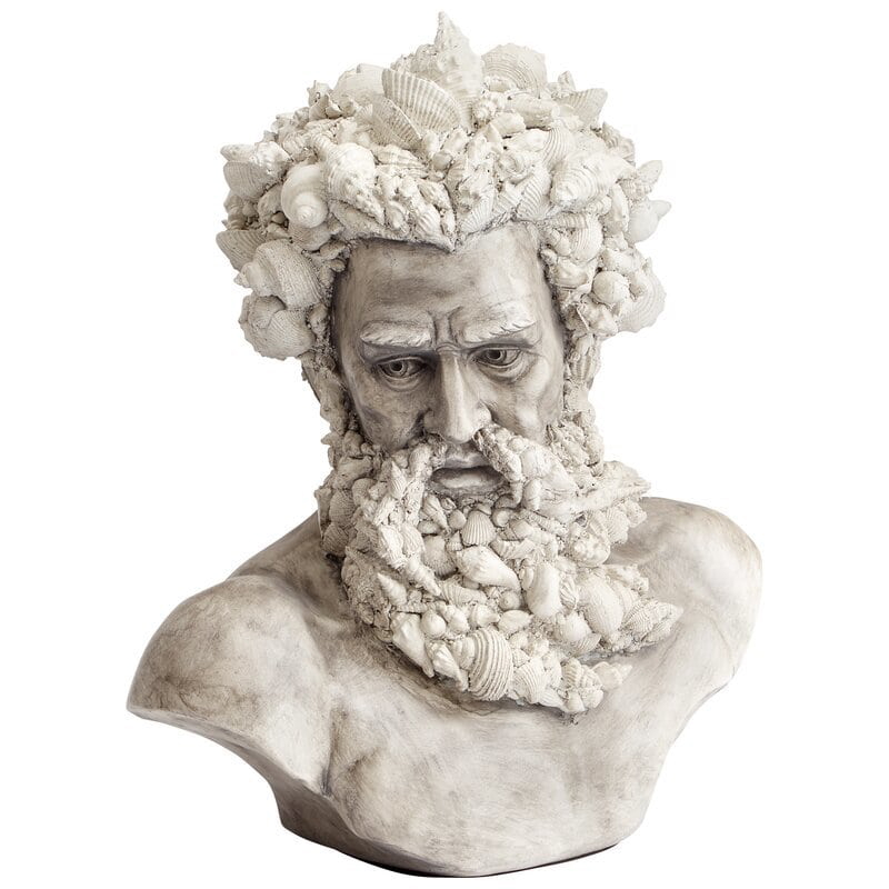cyan poseidon barnacle bust