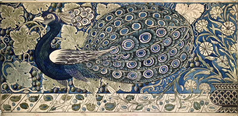 drawing william de morgan 19th century art