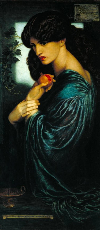 gabriel rossetti proserpine dante painting