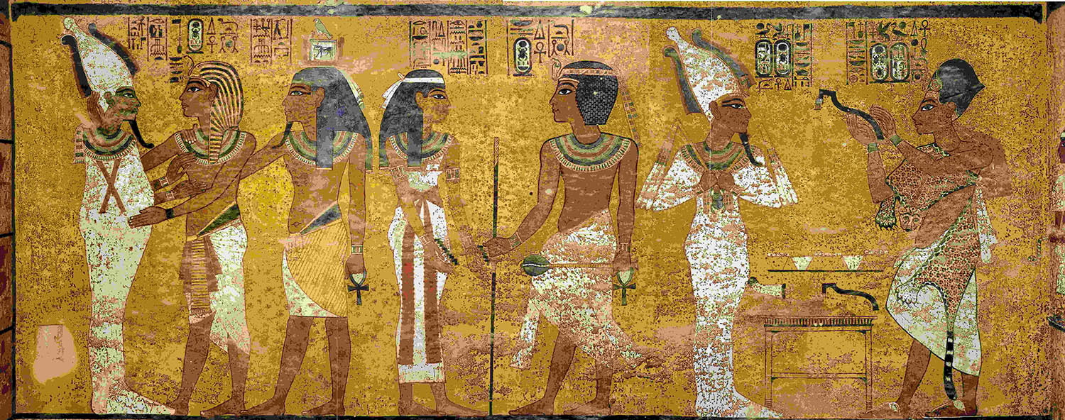 Tutankhamun tomb wall painting