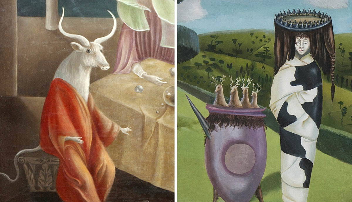 leonora carrington surrealism paintings green tea minotaur daughter