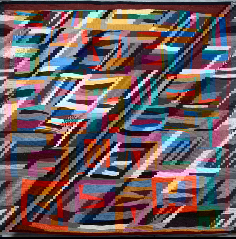 mary lee bendolph grandma strips gees bend quilt