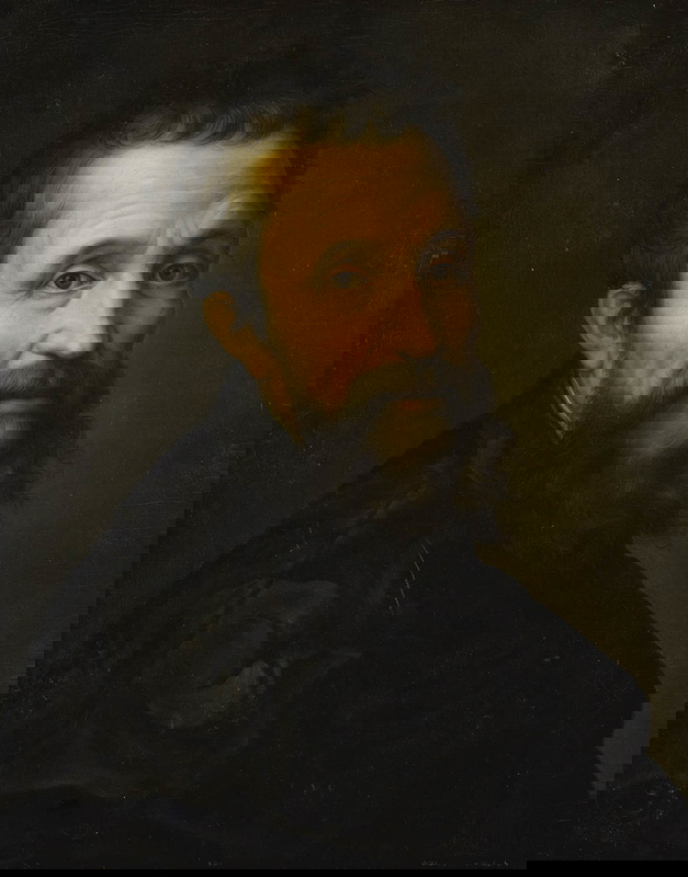 Michelangelo portrait painting