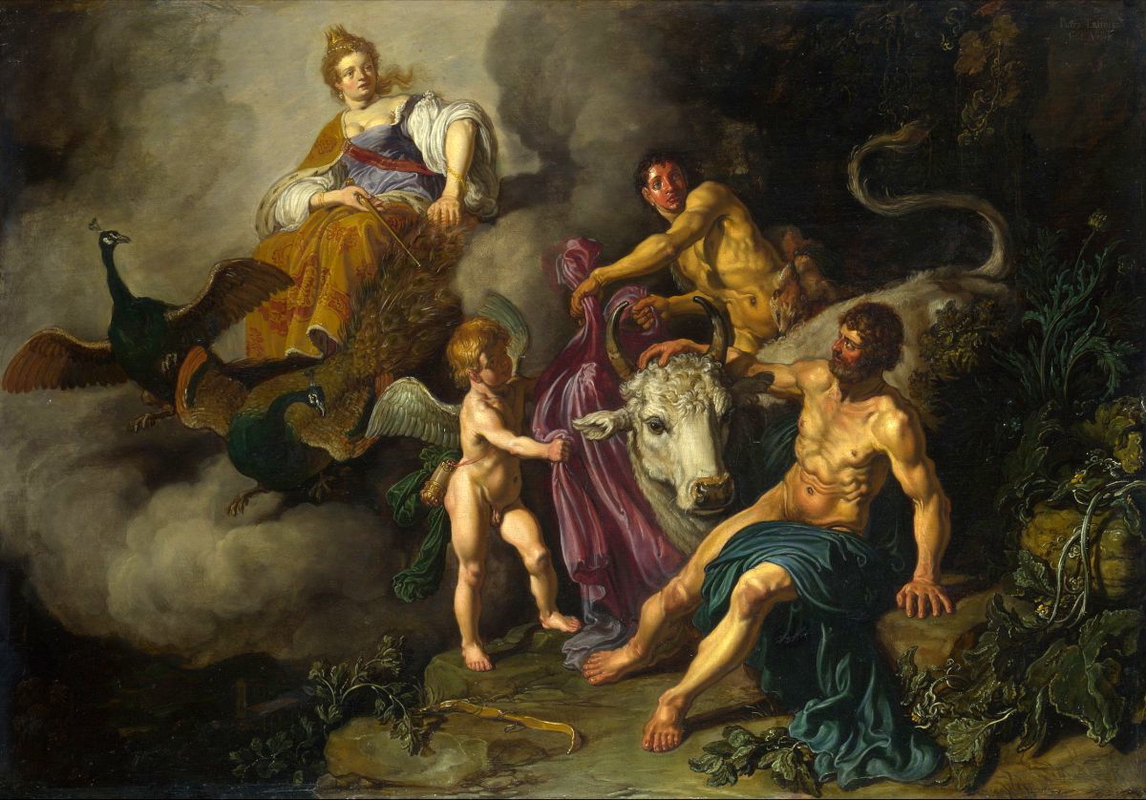 pieter lastman juno discovering jupiter io painting
