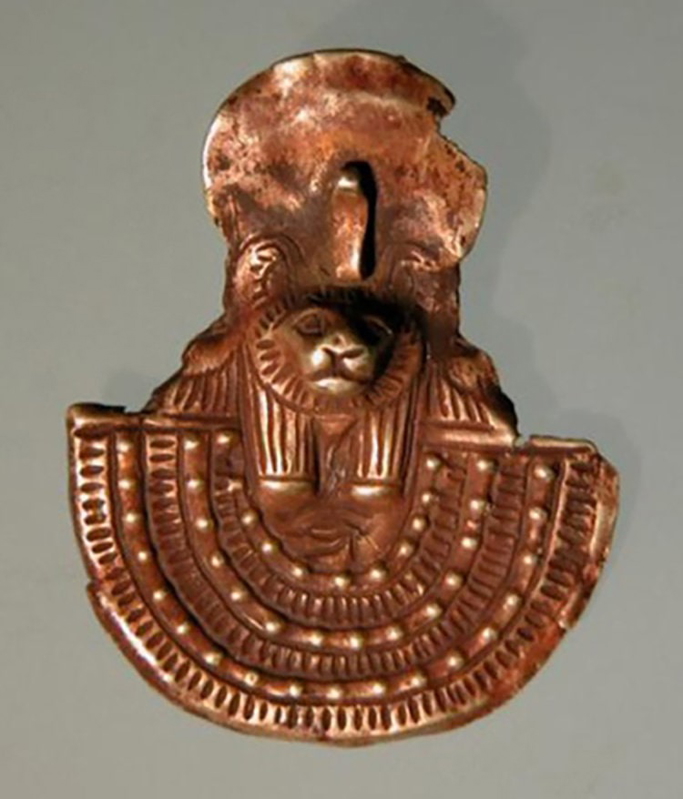 sekhmet egyptian goddess lioness bronze amulet