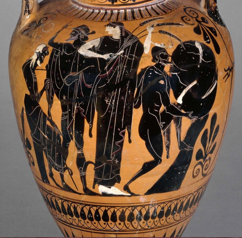 sisyphus underground archaic greek pottery