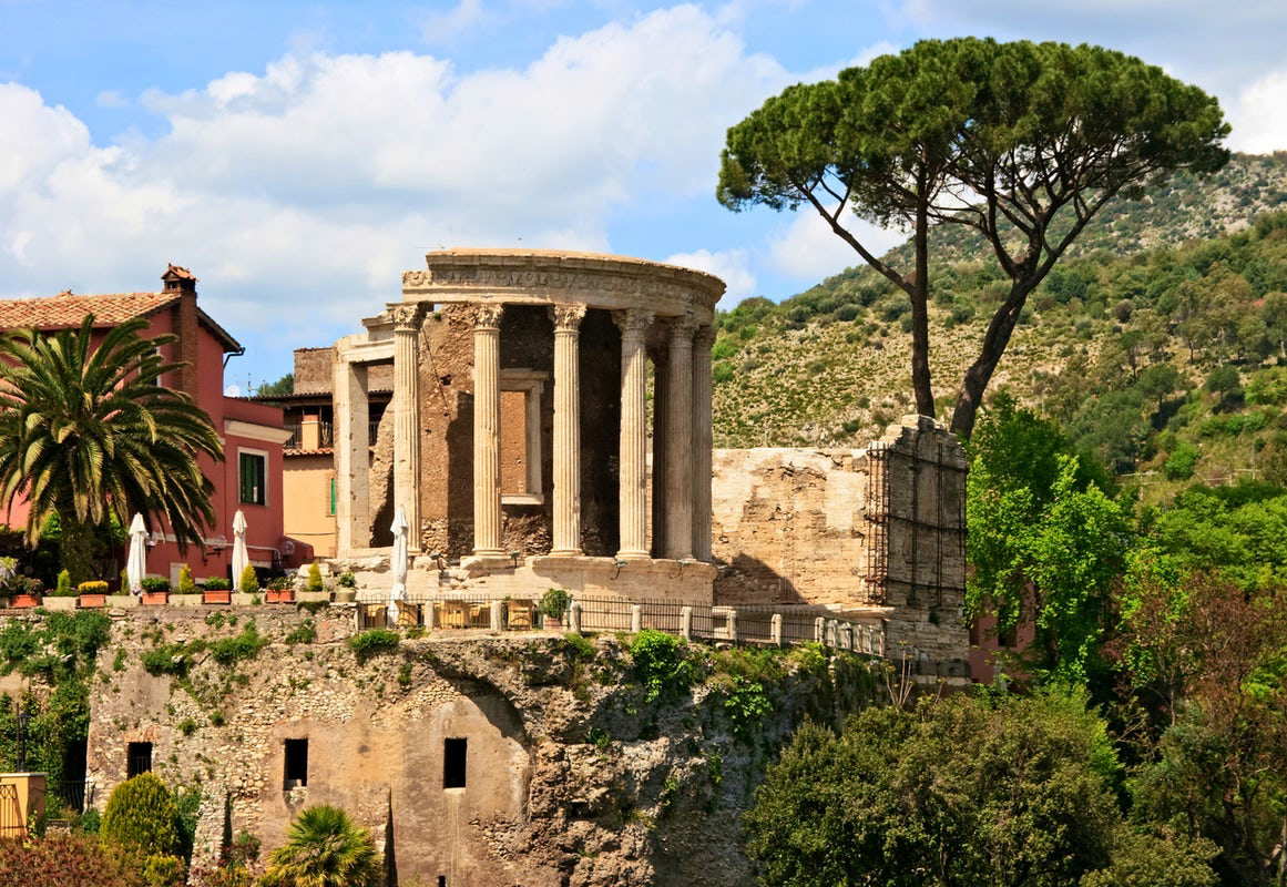 temple of vesta tivoli ancient rome photo