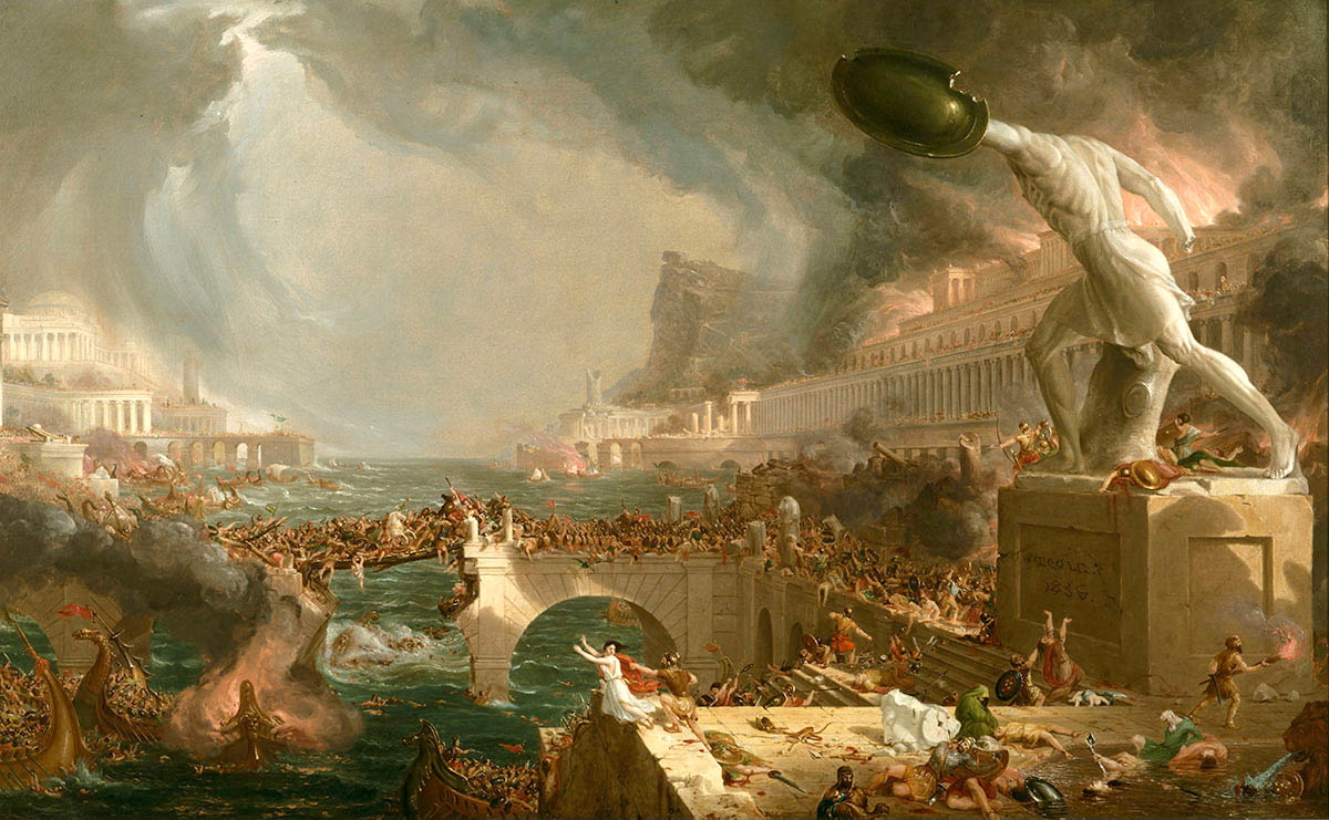 thomas cole course of destruction painting