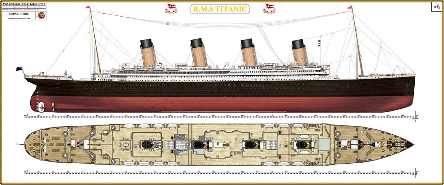 titanic deckplan lifeboats