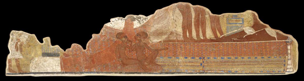 two daughters of akhenaten fresco