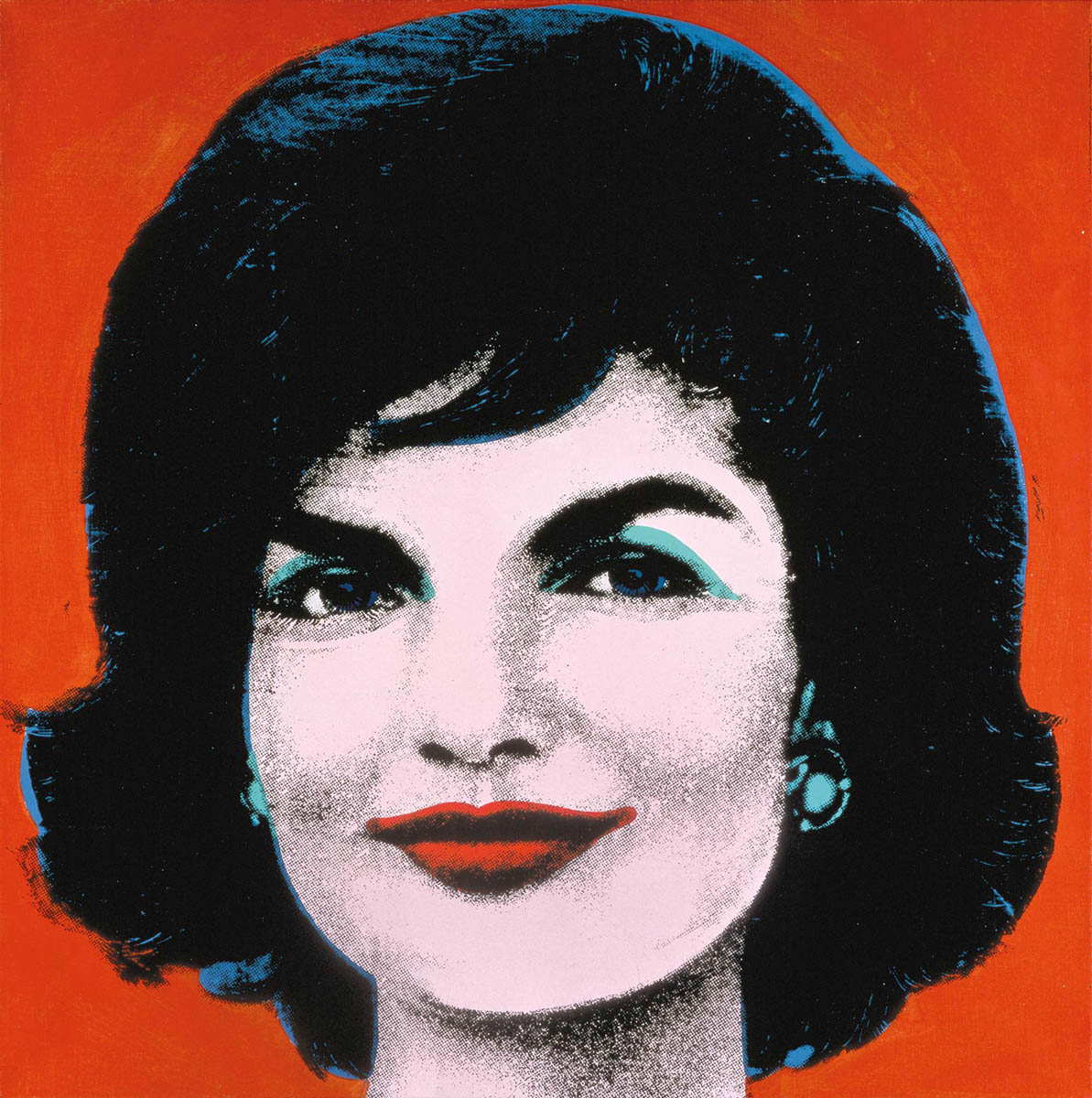 Andy Warhol Red Jackie Kennedy portrait