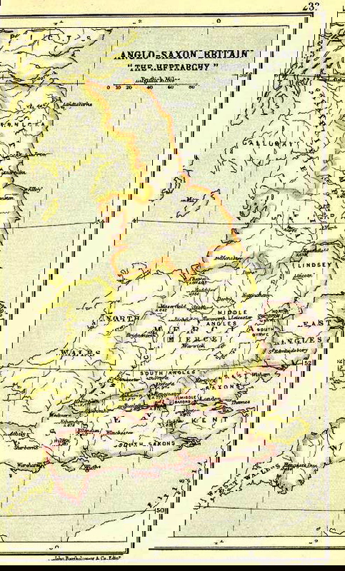 anglo saxon kingdoms map