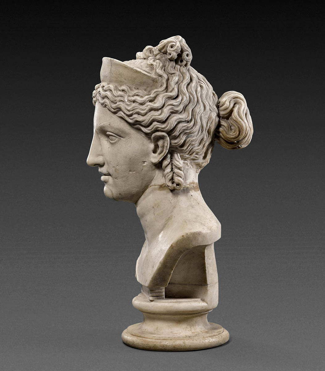 aphrodite marble bust daughter of zeus