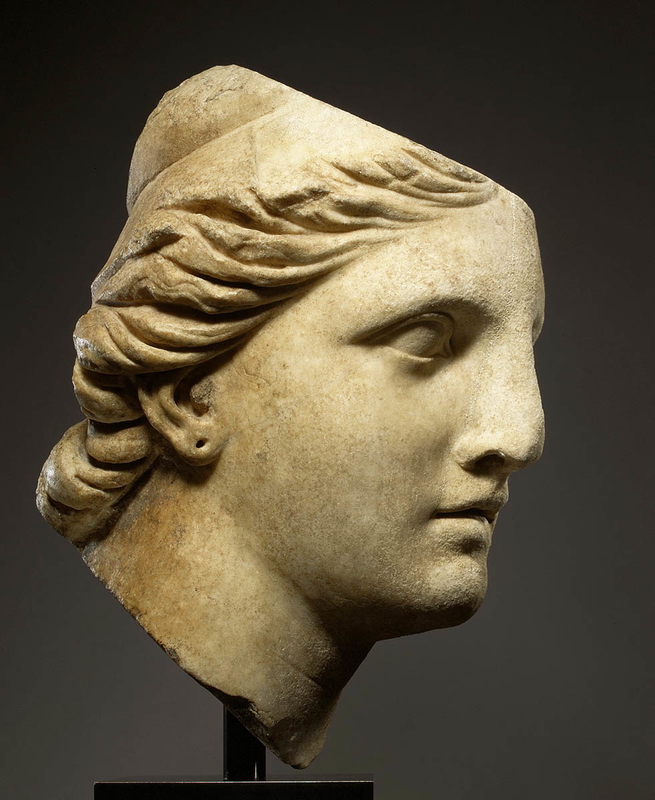 athena marble head