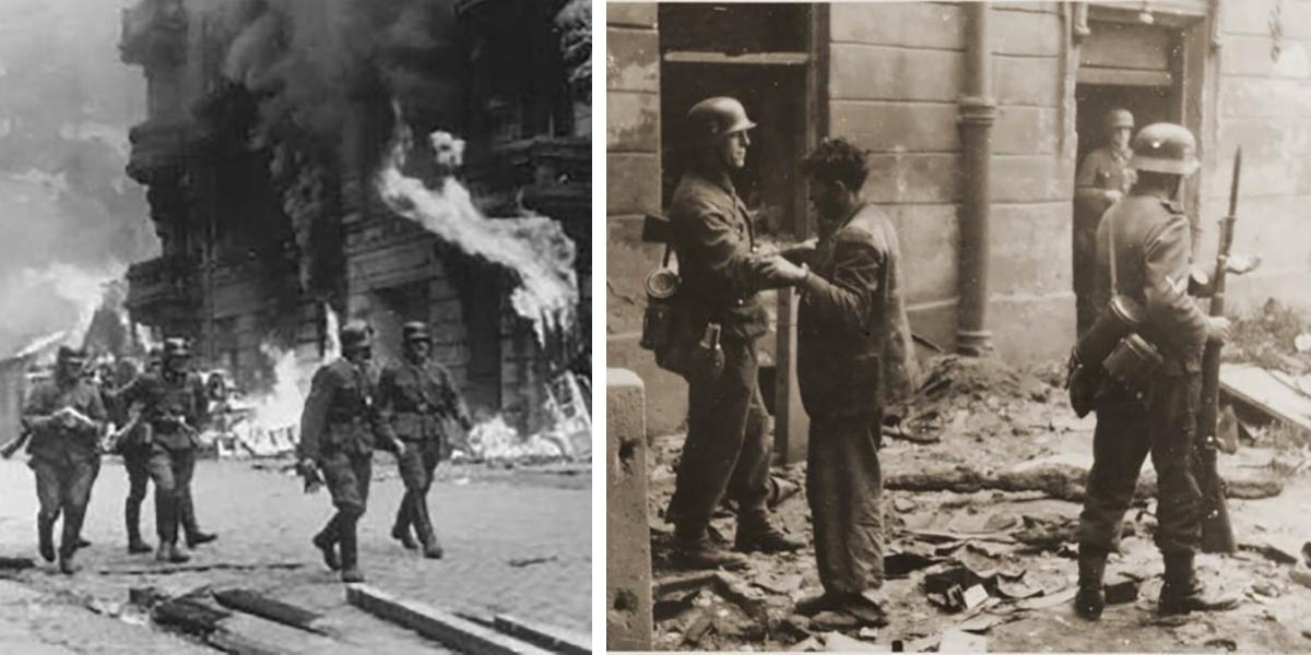 burning warsaw ghetto jewish combat organization captured fighter