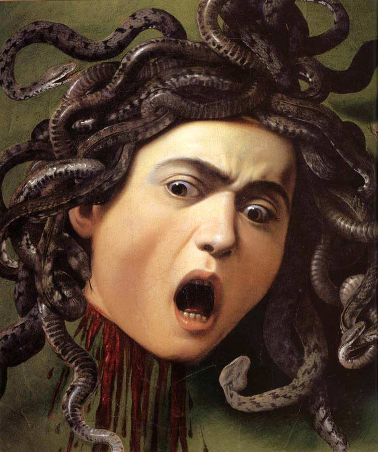 medusa uffizi detail