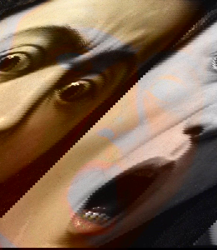 caravaggio medusa detail