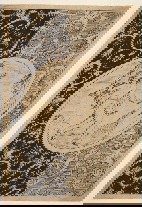 collaert god mercury drawing