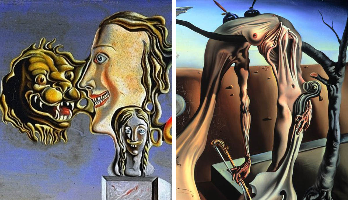 dali paintings long legs illumined pleasures