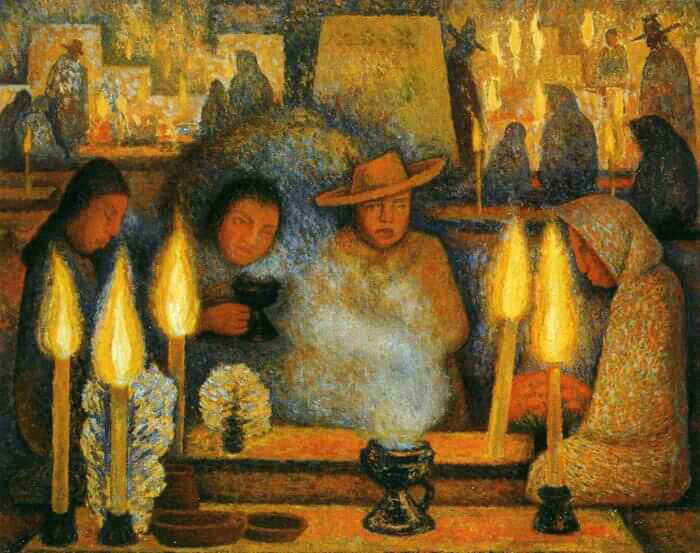 day of dead candles diego rivera