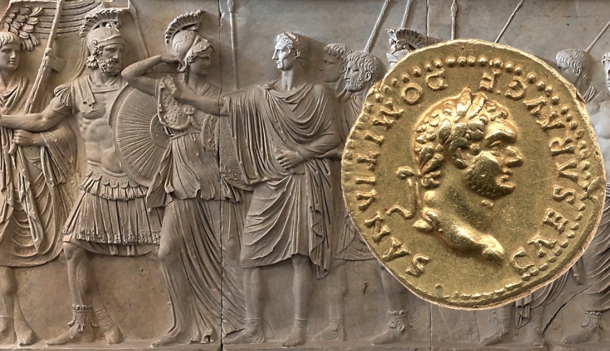 domitian coin cancelleria relief