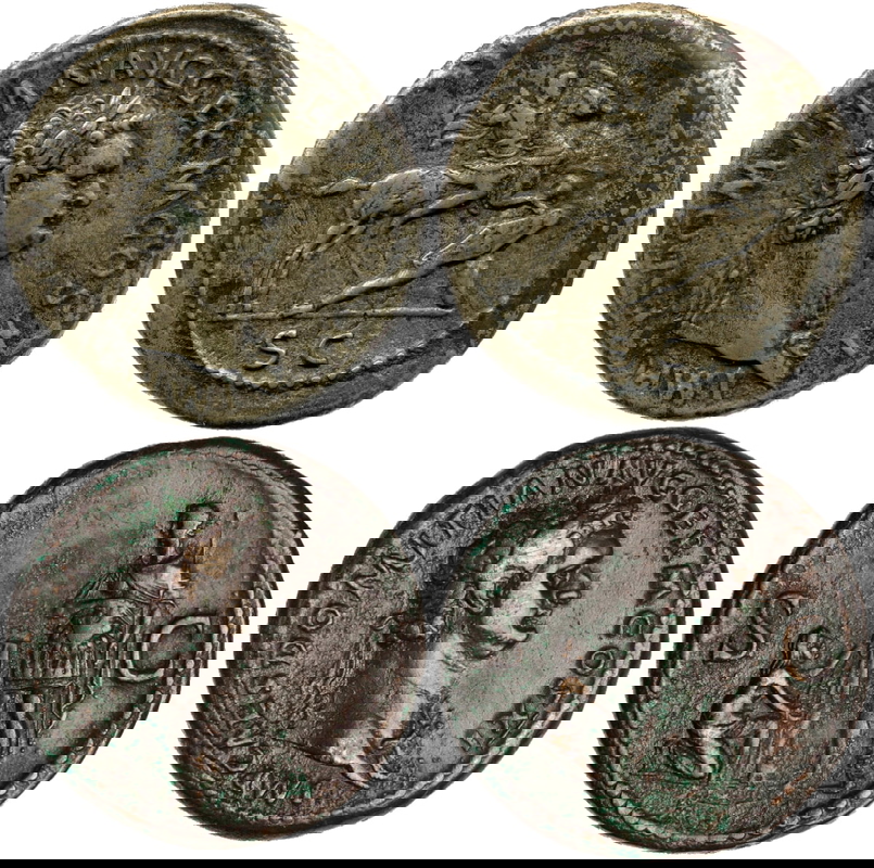 domitian paired germanic war coins