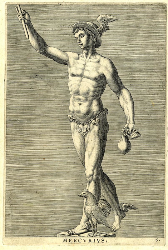 galle hermes mercurius print