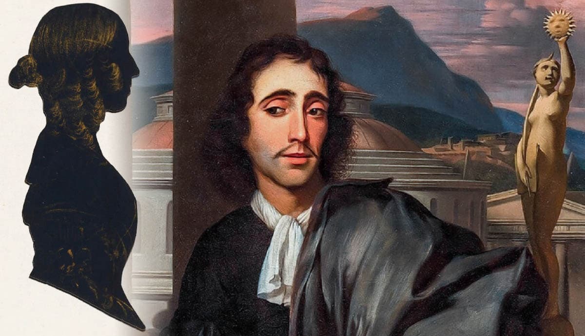 george eliot baruch spinoza painting silhouette