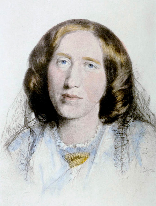 george eliot watercolor portrait