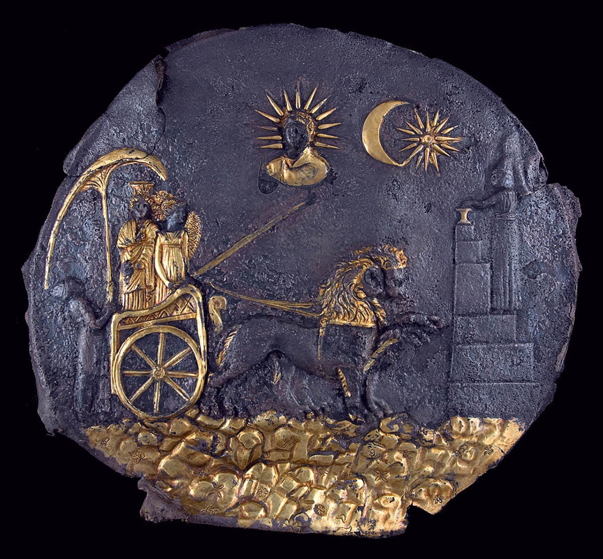 helios zoroastrian disk bactrian kingdom