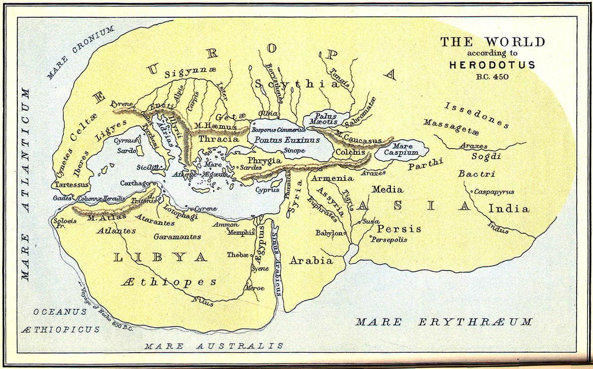 herodotus world map