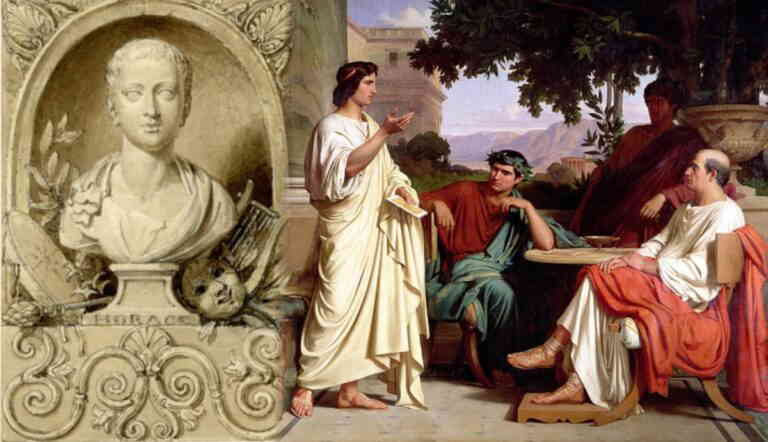 horace bust horace virgil varius jalabert painting
