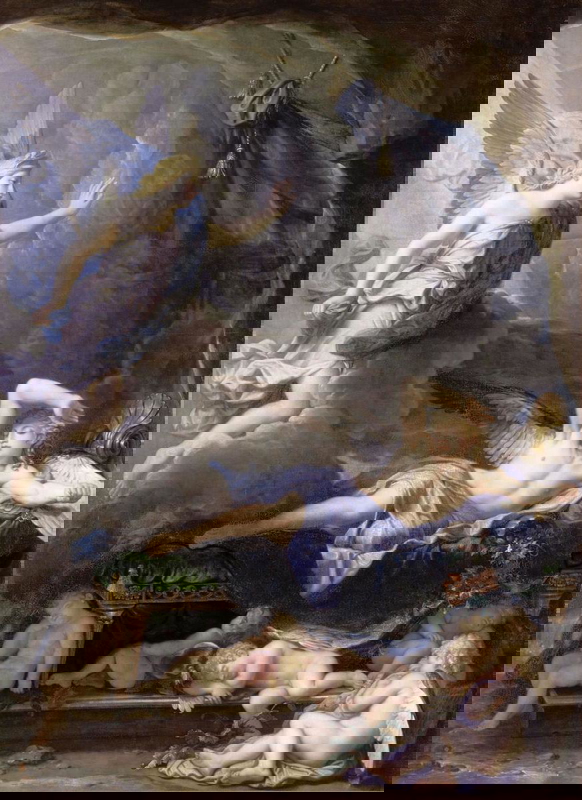 houasse peinture god morpheus awakening painting