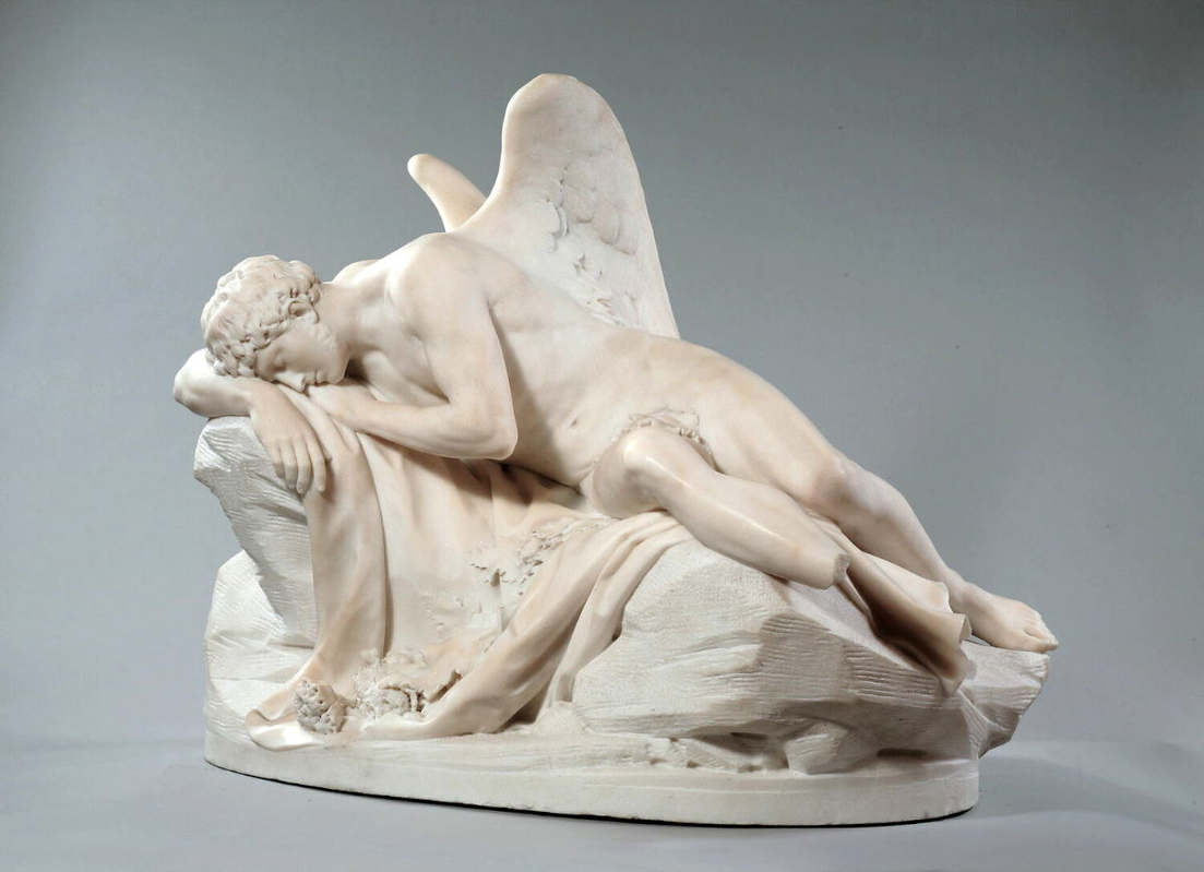 houdon god morpheus louvre statue painting