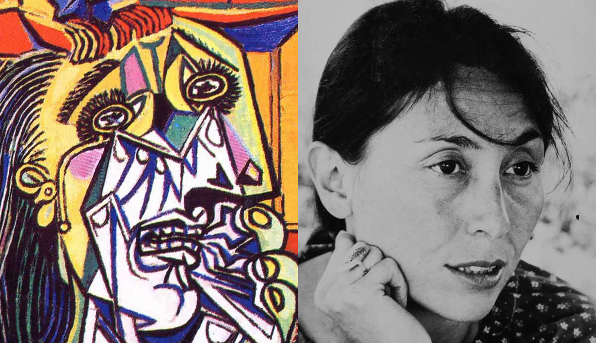 julia kristeva portait with painting