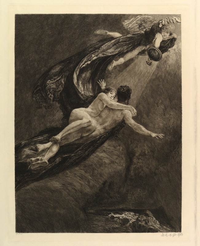 klinger new dreams god morpheus etching