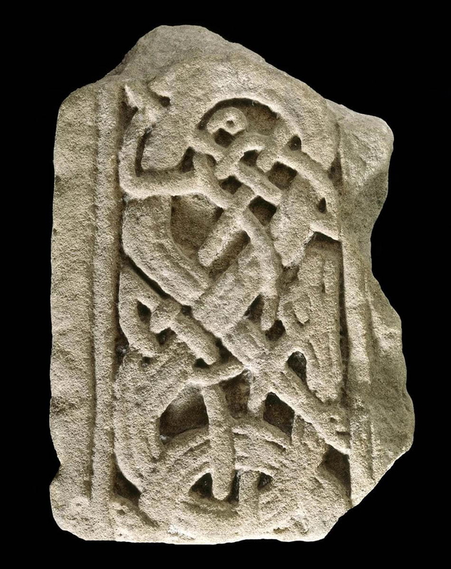 lindisfarne stone cross fragment