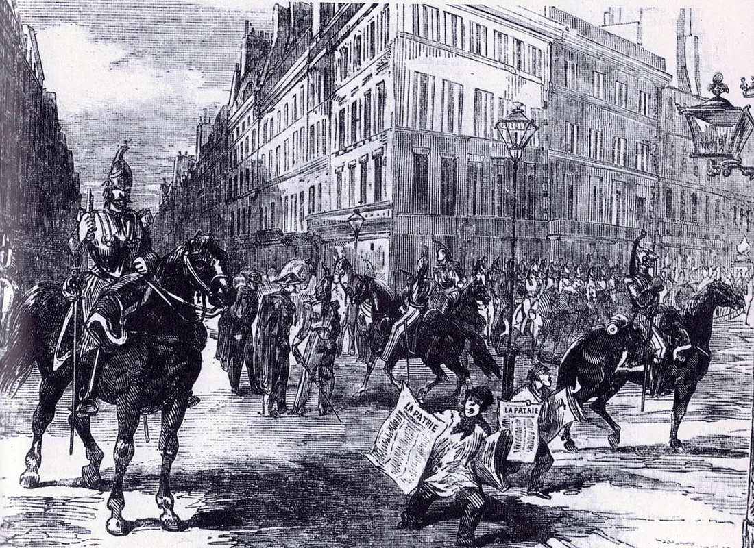 louis napoleon bonaparte french cavalry streets paris