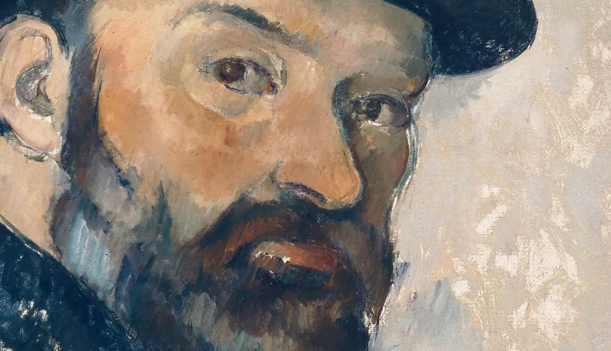 paul cezanne self portrait hat featured