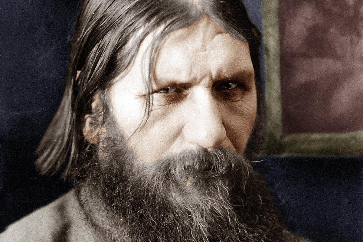 photo of gregory rasputin colorized