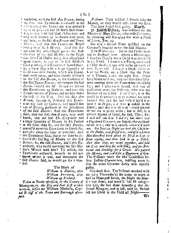 proceedings old bailey gin craze