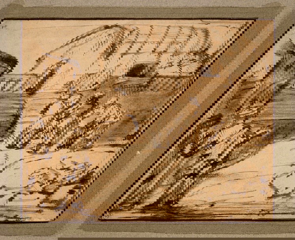 rembrandt noah ark drawing